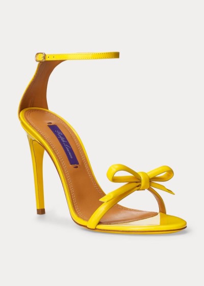 Sandálias Ralph Lauren Jennefer Bow Patent Mulher 57296-QCMP